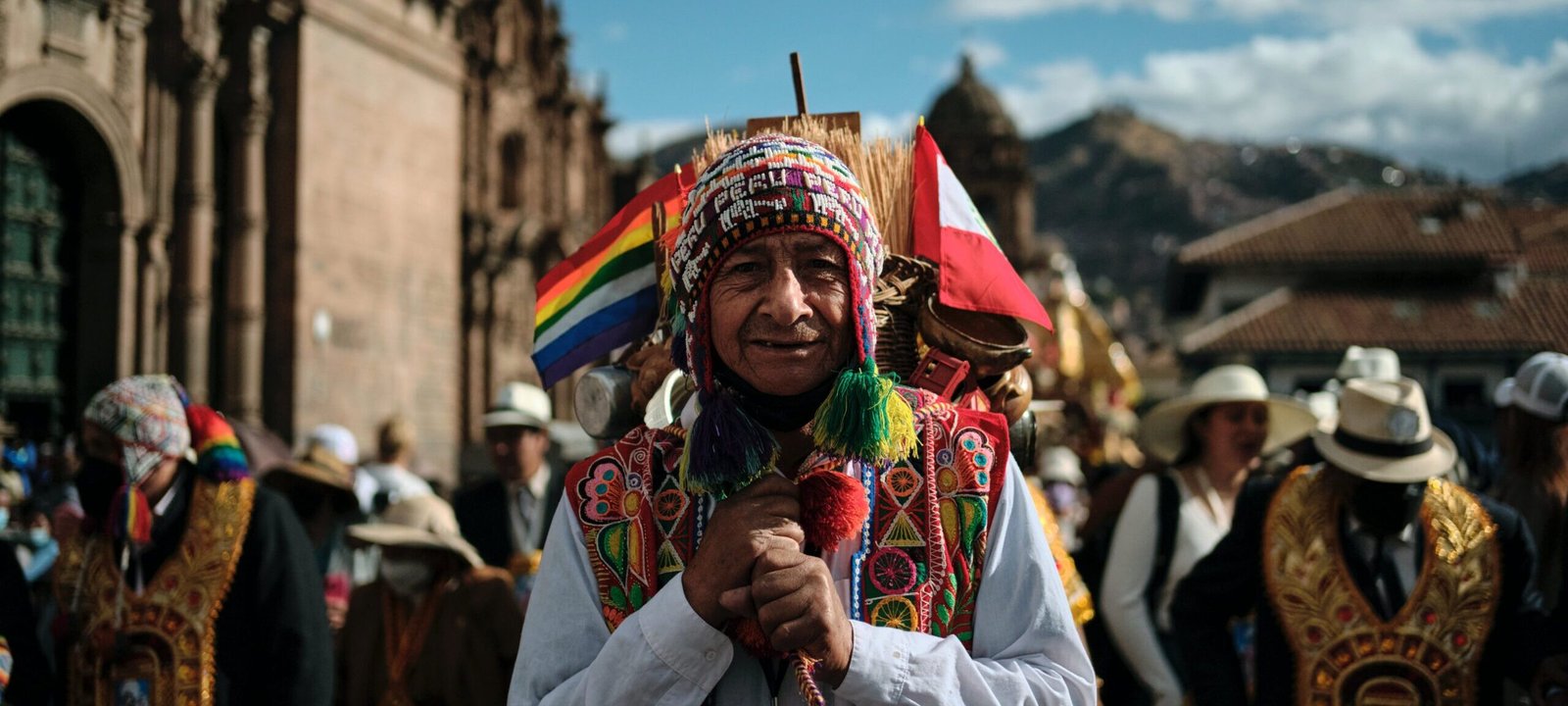 Man in Traditional Peruvian Clothes